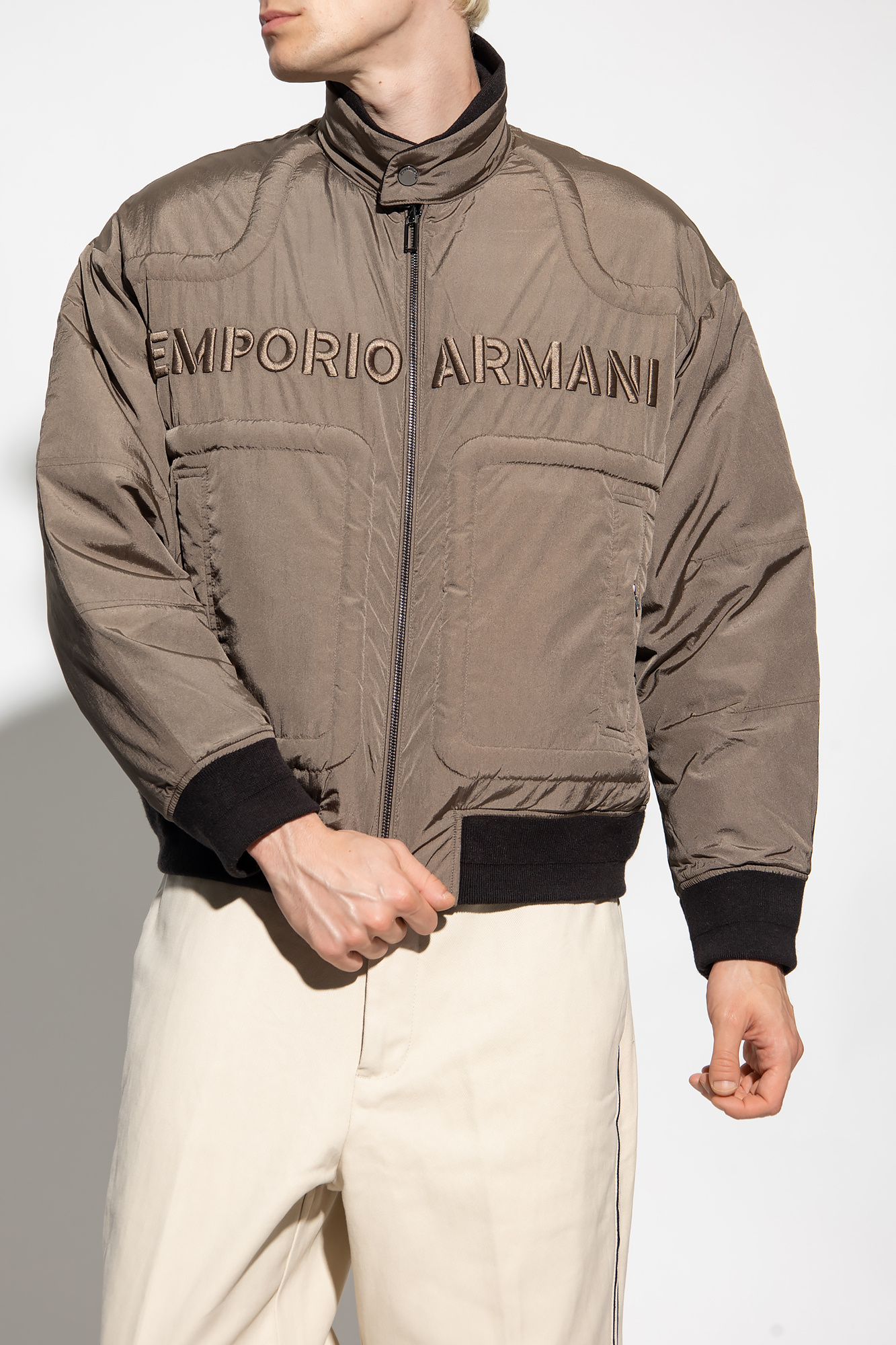 Armani reversible store bomber jacket